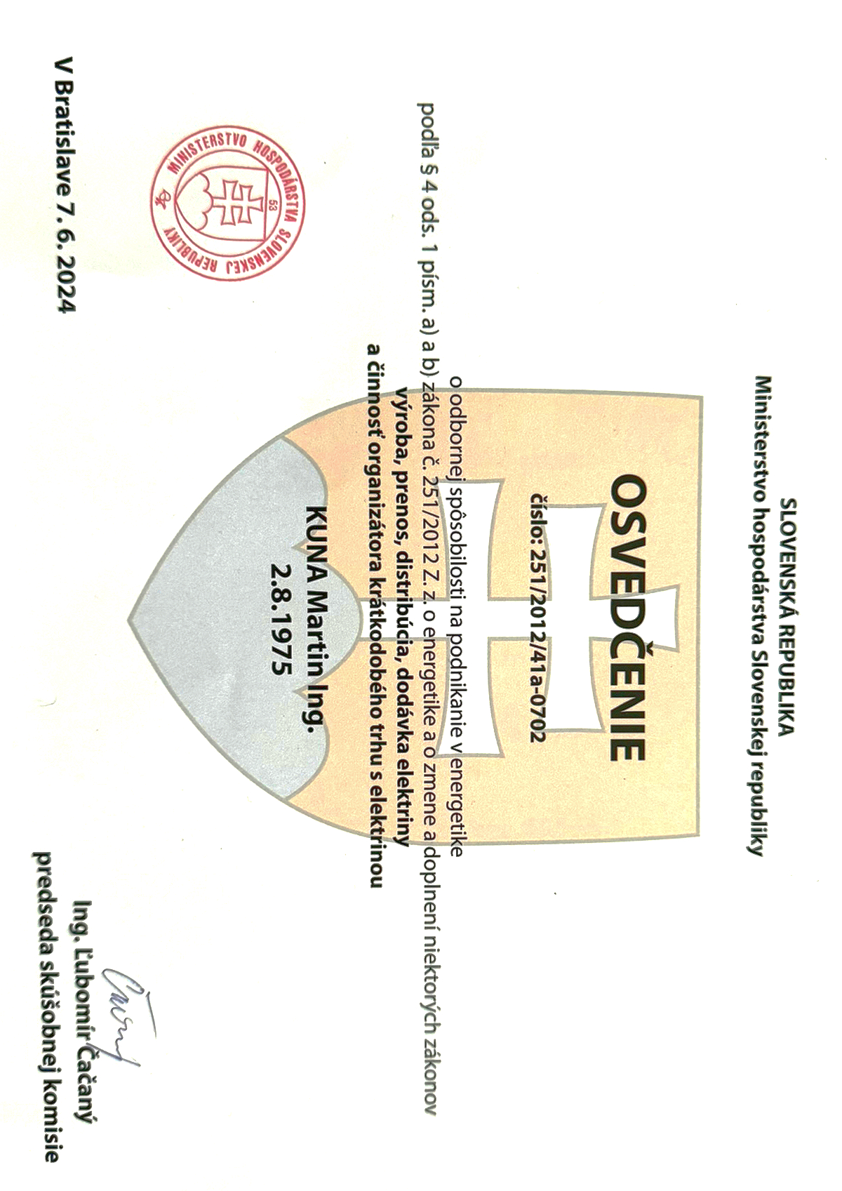 Osvedčenie REC energy